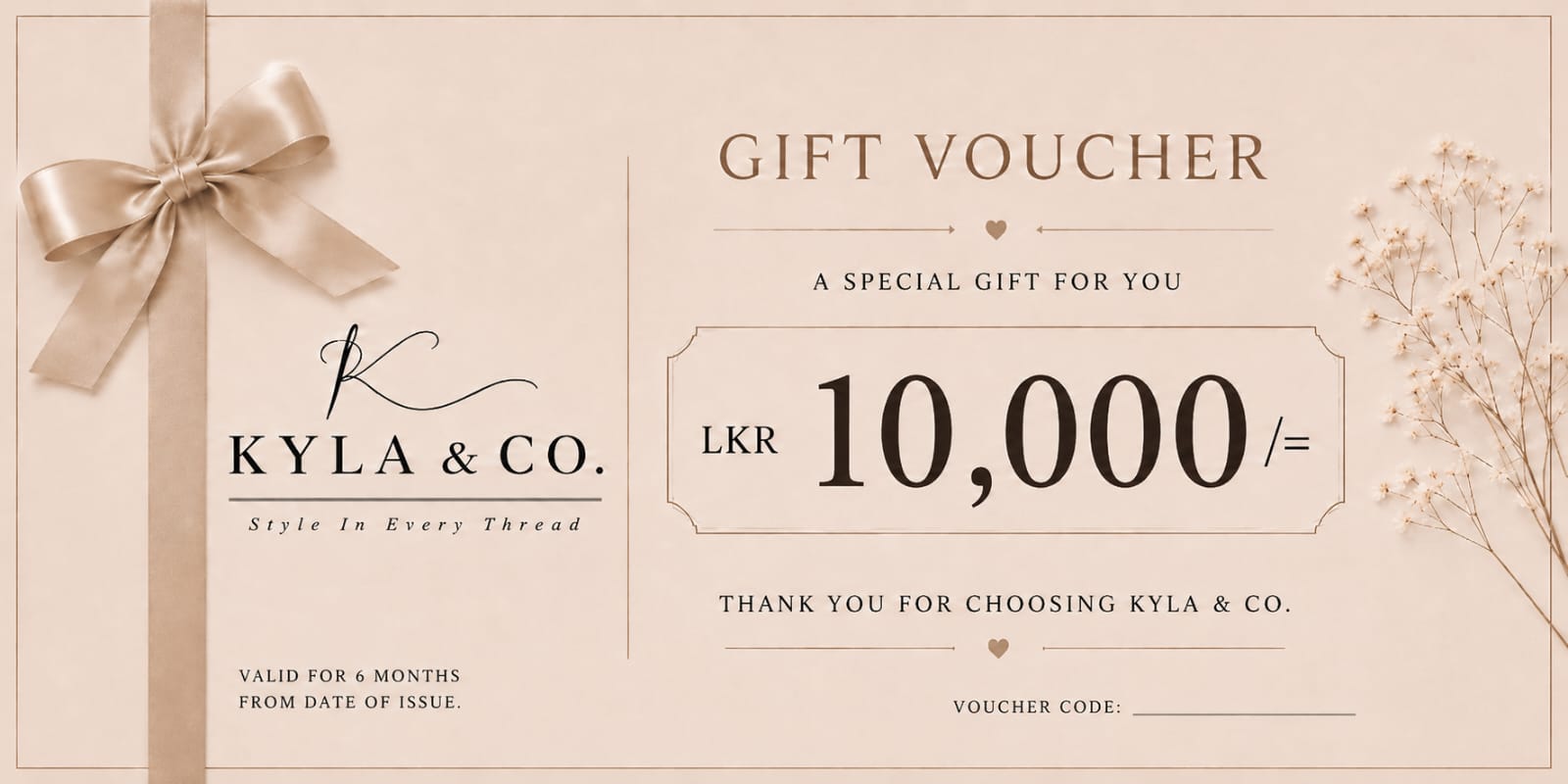 Gift Voucher - LKR 10,000